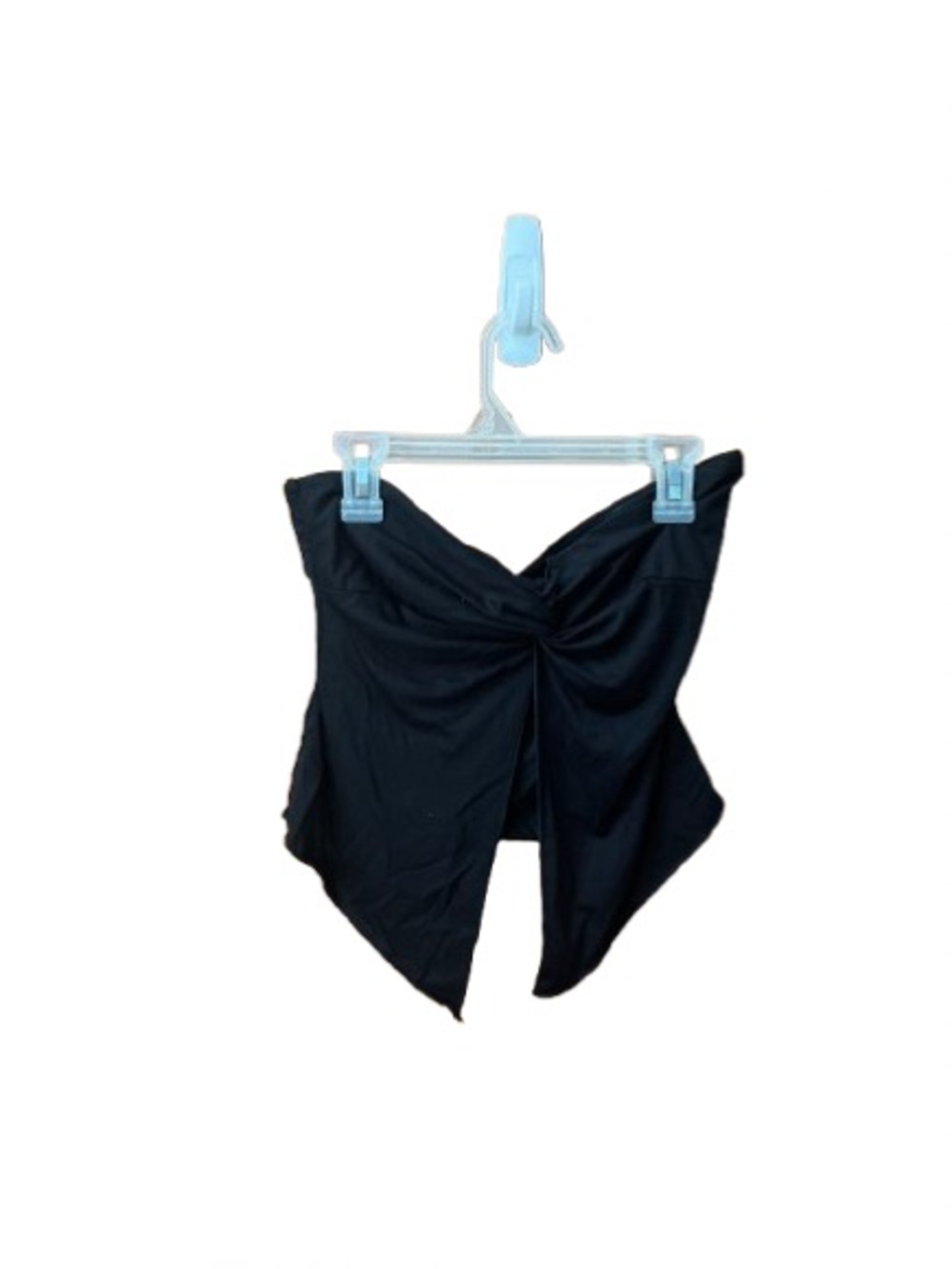 NWT editked Black Twist Split Front Tube Top